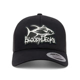 Bloodydecks Rubber Patch Black Trucker Hat