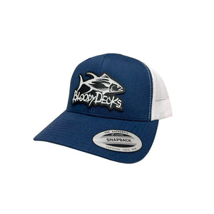 Bloodydecks Rubber Patch Navy Trucker Hat