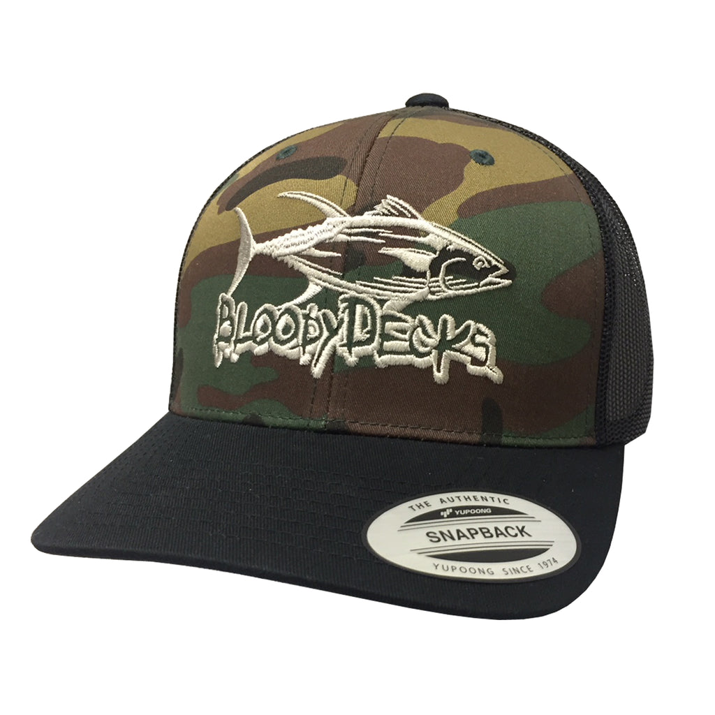 Camo Bloodydecks Tuna Hat – Bloodydecks Fishing Clothes