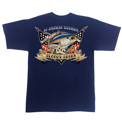 Fishing Tattoo T Shirt - Murica - BD SWAG