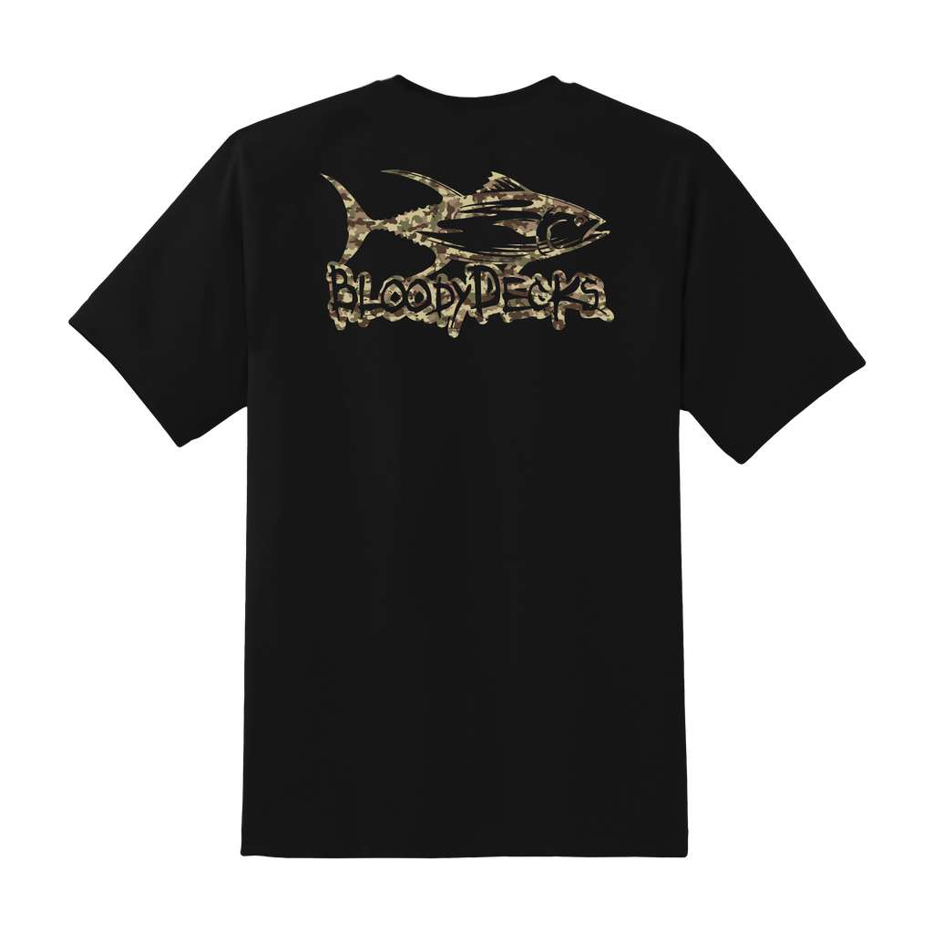Bloodydecks Camo Classic Logo Tee – Bloodydecks Fishing Clothes